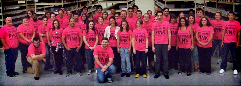 We Wear Pink For Breast Cancer Awareness