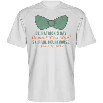 St. Patrick's Bowtie Race Paragon Performance Tee