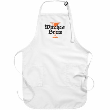 Witches Brew Basic White Apron