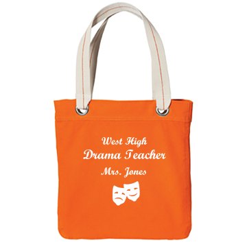 West High Drama Teacher  Port Authority Color Canvas Tote