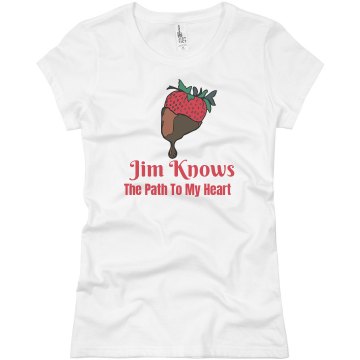 The Path To My Heart Junior Fit Basic Bella Favorite Tee