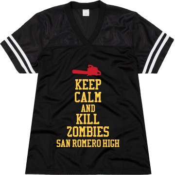 Keep Calm at San Romero Junior Fit Augusta Replica Football Jersey