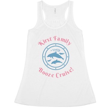 Custom Name Booze Cruise Misses Relaxed Fit Basic Anvil Heavyweight Tank Top