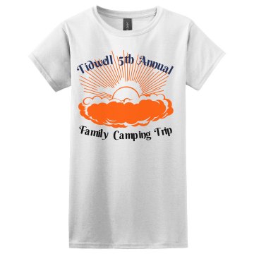 Tidwell Family Camp Trip Misses Relaxed Fit Gildan Ultra Cotton Tee
