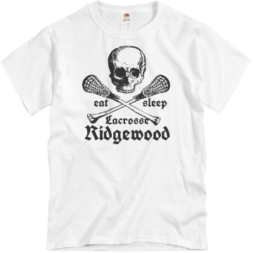 Eat Sleep Lacrosse Unisex Basic Gildan Heavy Cotton Crew Neck Tee