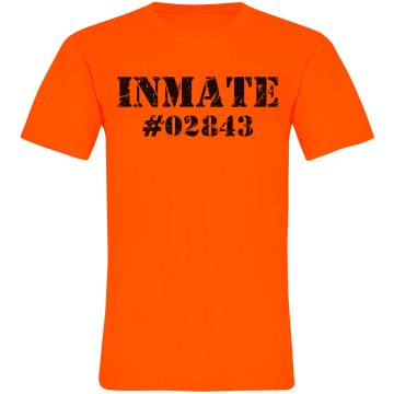 Neon Orange Inmate Unisex American Apparel Neon Crew Neck Tee