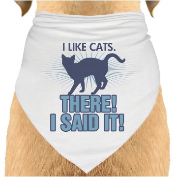 A Dog That Likes Cats Dog Bandana