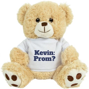 Blue Prom Bear Plush Baby Shower Teddy Bear