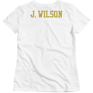 Turkey Day Football Junior Fit Brightline 3/4 Sleeve Jersey Tee