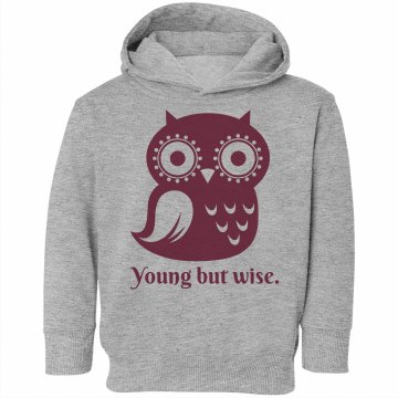 Little Wise Owl Toddler Rabbit Skins Hooded Sweatshirt