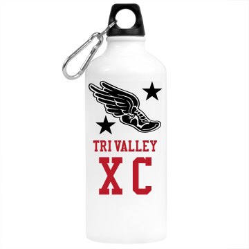 Tri Valley Cross Country Aluminum Water Bottle