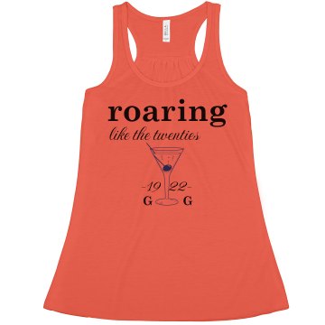 Roaring Like The Twenties Misses Bella Flowy Boxy Lightweight Crop Tank