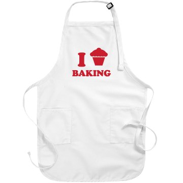 I Love Baking Port Authority Adjustable Full Length Apron