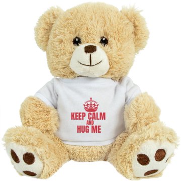 Keep Calm and Hug Medium Plush Teddy Bear