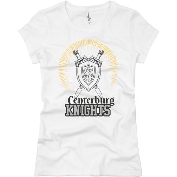 Sword & Shield Tee Junior Fit Basic Bella Favorite Tee