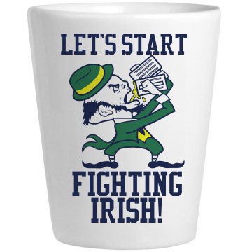 The Fighting Irish Ceramic Shotglass