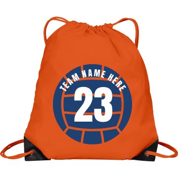 Volley Big Ball Bag Port & Company Drawstring Cinch Bag