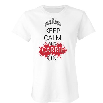Keep Calm Prom Queen Junior Fit Bella Crewneck Jersey Tee
