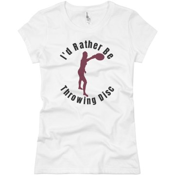 Disc Golf Tee Junior Fit Basic Bella Favorite Tee