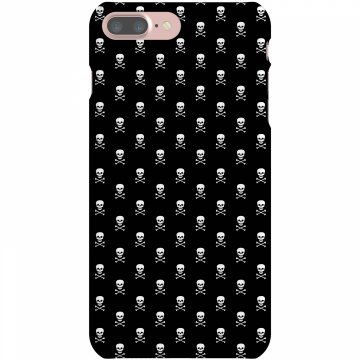 Skull Pattern Plastic iPhone 5 Case White 