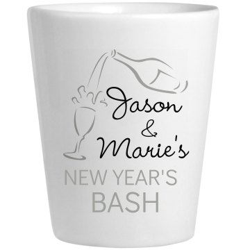 New Year's Bash Shot Ceramic Shotglass