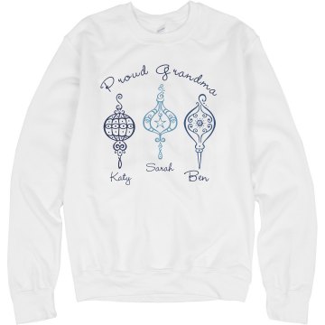 Proud Grandma Unisex Hanes Crew Neck Sweatshirt