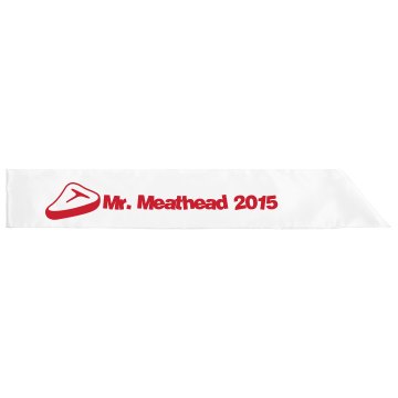 Mr. Meathead Sash Adult Satin Party Sash