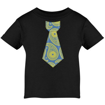 Paisley Tie Infant Tee Infant Rabbit Skins Cotton Tee