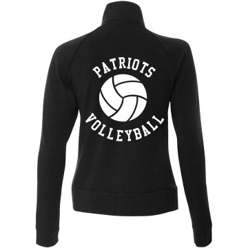 Patriots Volleyball Junior Fit Bella Cadet Zip Track Jacket