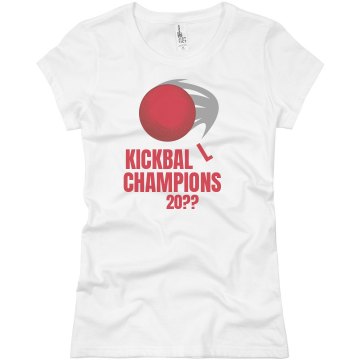 Kickball Champions Junior Fit Basic Bella Favorite Tee