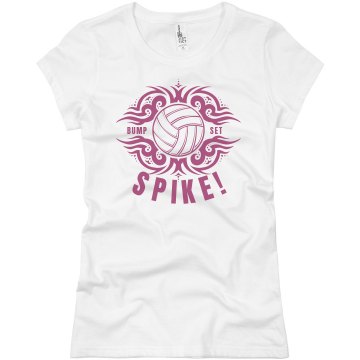 Spike Tribal Tee Junior Fit Basic Bella Favorite Tee