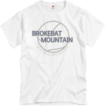 BrokeBat Mountain Unisex Basic Gildan Heavy Cotton Crew Neck Tee