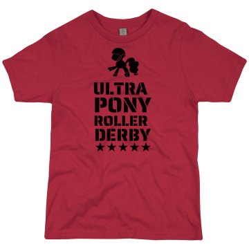 Ultra Pony Roller Derby Youth Bella Girl 1x1 Rib Tank Top