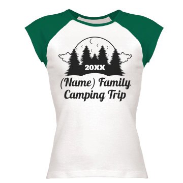 Branstad Family Retreat Junior Fit Bella 1x1 Rib Cap Sleeve Raglan Tee