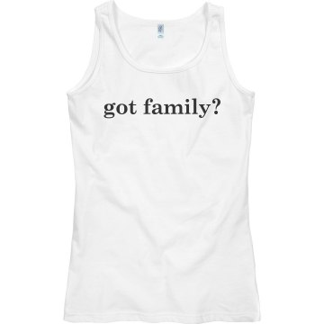 Got Family Reunion Junior Fit Bella Sheer Longer Length Rib Tee