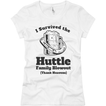 I Survived My Reunion T Junior Fit Bella Sheer Longer Length Rib Tee