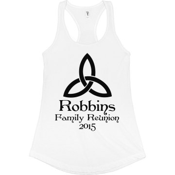 Robbins Family Reunion Junior Fit Bella Sheer Longer Length Rib Tee