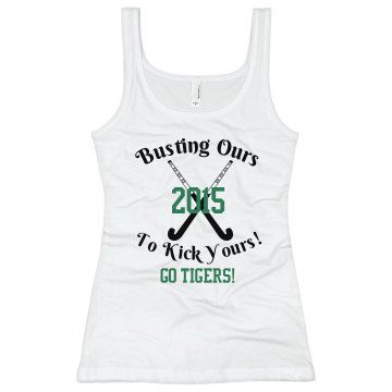 2013 Field Hockey Junior Fit Bella Sheer Longer Length Rib Strap Tank Top