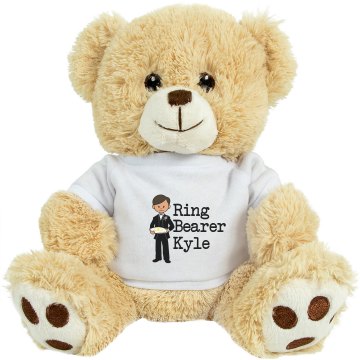 Ring Bearer Stuffed Bear Medium Plush Teddy Bear