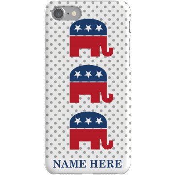 Republican iPhone Case Plastic iPhone 5 Case White 