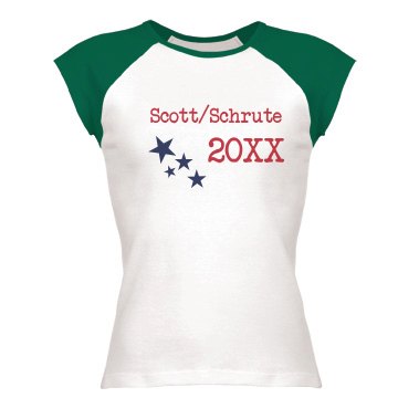 Scott/Schrute 2013 Junior Fit Bella 1x1 Rib Ringer Tee