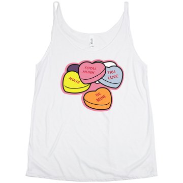Valentine's Graphic Tee Misses Relaxed Fit Anvil Scoop Neck Tee
