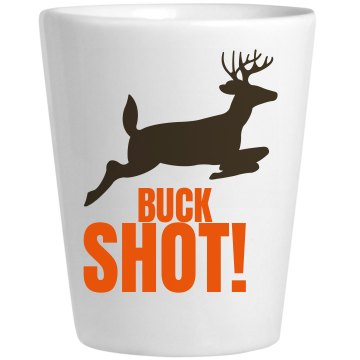 Buck Shot Shot Ceramic Shotglass