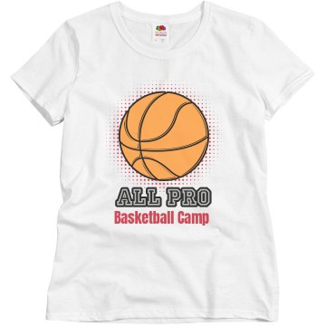All Pro Basketball Camp Misses Relaxed Fit Basic Gildan Ultra Cotton Tee