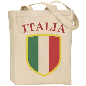 Italia Soccer Liberty Bags Canvas Tote