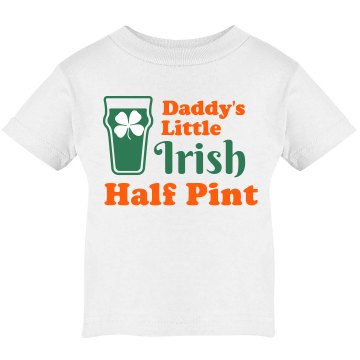 St. Patrick's Half Pint Infant Rabbit Skins Lap Shoulder Tee