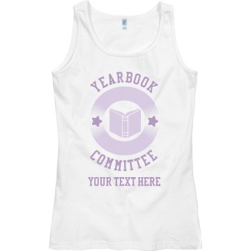 Yearbook Committee Tee Junior Fit Bella Crewneck Jersey Tee