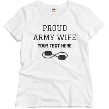 Army Wife Tee Junior Fit Bella Sheer Longer Length Rib Tee