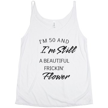 50 Years to Blossom Junior Fit Basic Bella Favorite Tee