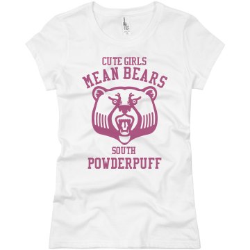 cute girls mean bears Junior Fit Basic Bella Favorite Tee
